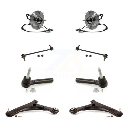 Bearing Lower Arm Outer Tie Rod & Link Front Kit (8Pc) For Dodge Grand Caravan