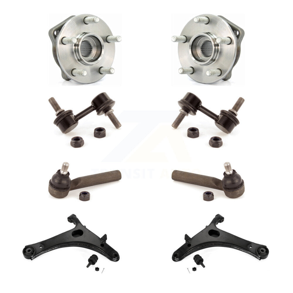 Bearing Lower Control Arm Outer Tie Rod Link Front Kit (8Pc) For Subaru Impreza
