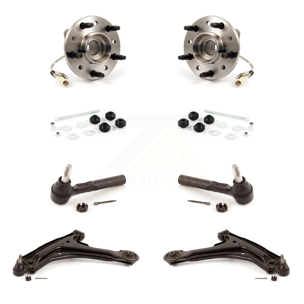 Bearing Lower Arm Outer Tie Rod Link Front Kit (8Pc) For Pontiac Grand Am Malibu
