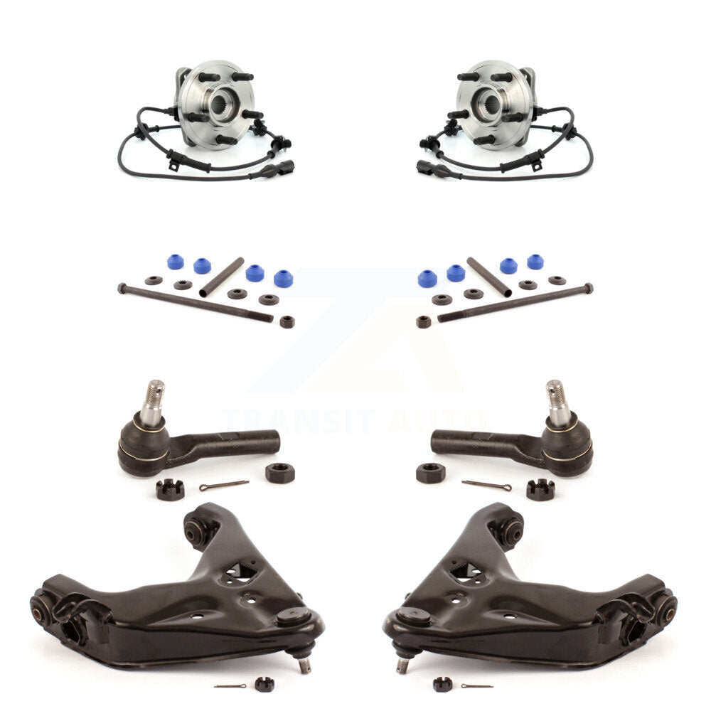 Hub Bearing Lower Control Arm Outer Tie Rod Link Front Kit (8Pc) For Mazda B4000