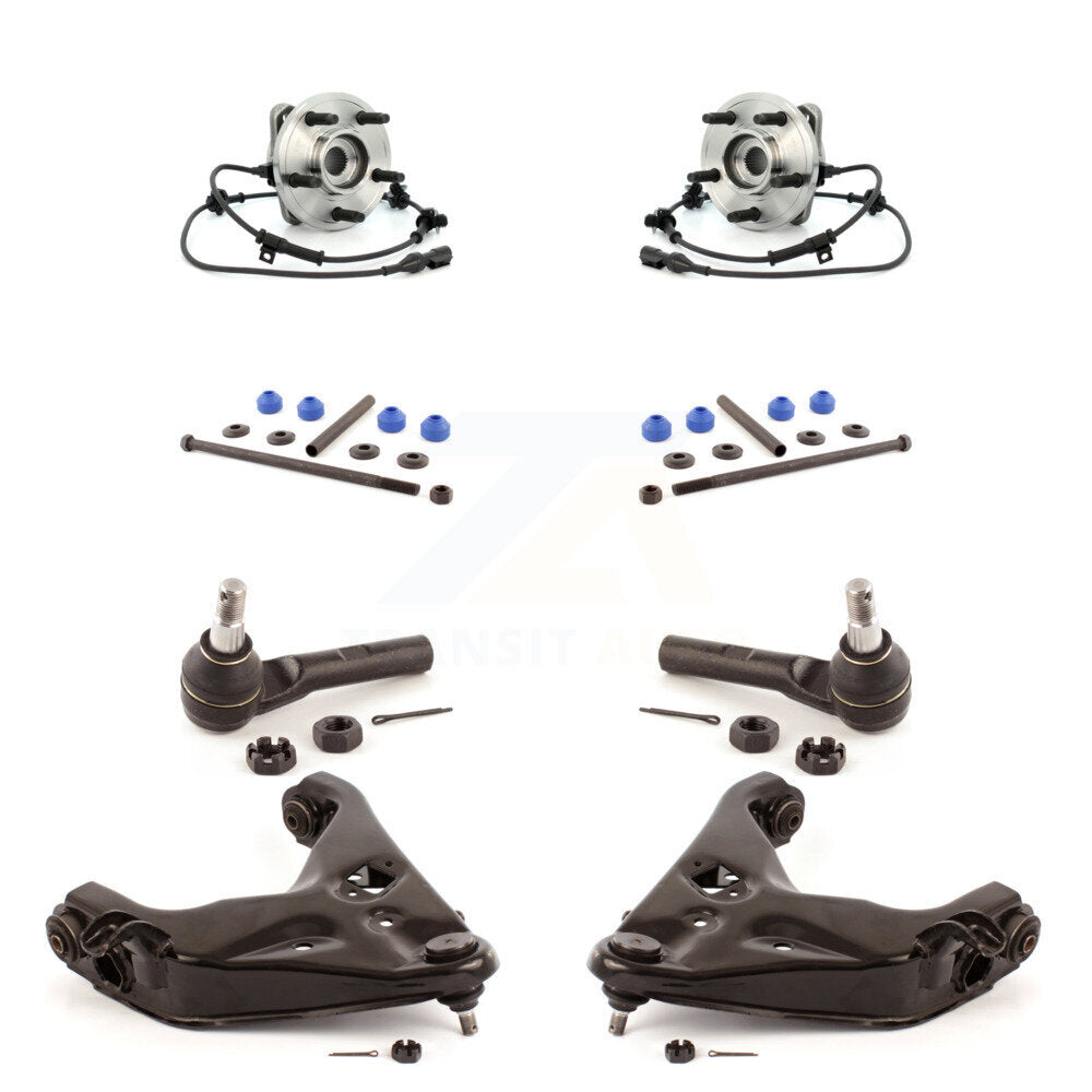 Hub Bearing Lower Control Arm Outer Tie Rod Link Front Kit (8Pc) For Ford Ranger