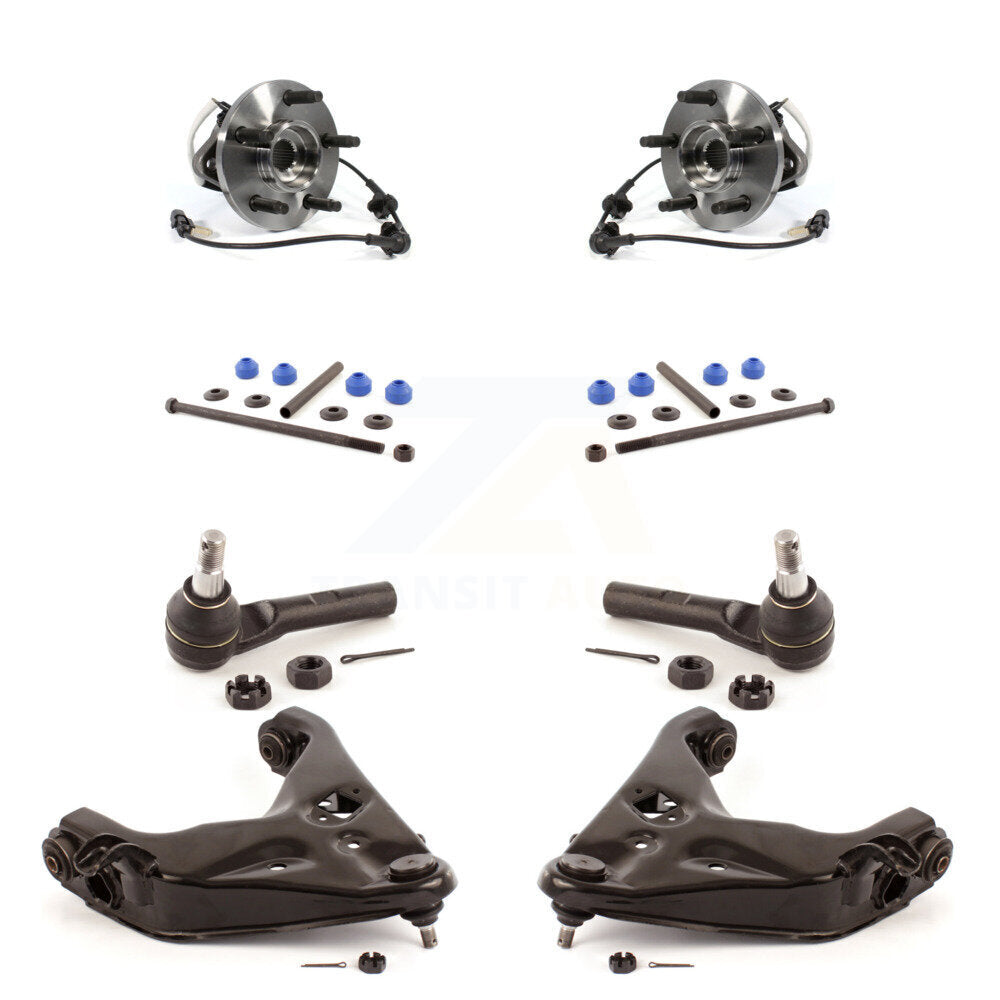Hub Bearing Lower Control Arm Outer Tie Rod Link Front Kit (8Pc) For Ford Ranger