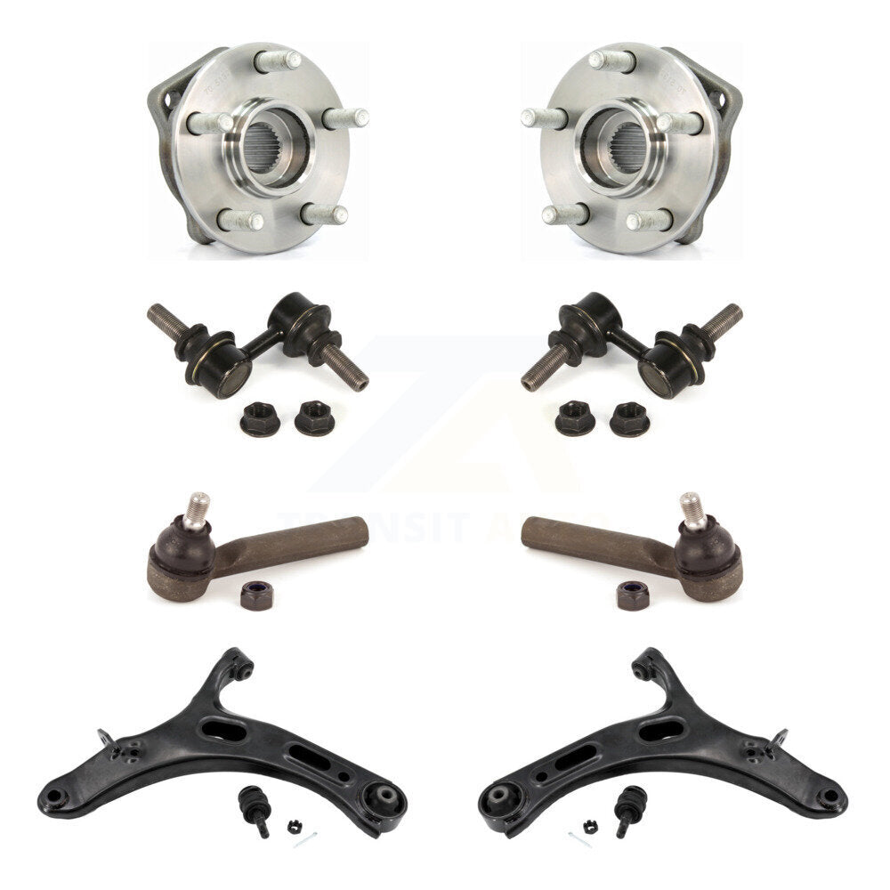 Bearing Lower Arm Outer Tie Rod Link Front Kit (8Pc) For 2010-2014 Subaru Legacy