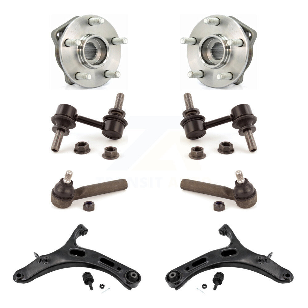 Bearing Lower Arm Outer Tie Rod & Link Front Kit (8Pc) For 10-14 Subaru Outback