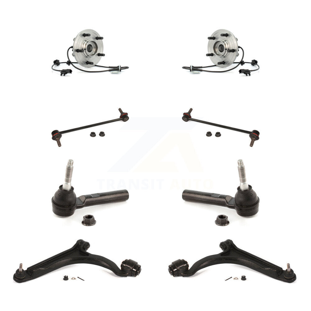 Bearing Lower Arm Outer Tie Rod Link Front Kit (8Pc) For 07-08 Chrysler Pacifica