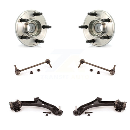Hub Bearing Lower Control Arm with Ball Joint & Link Front Kit For Ford Mustang