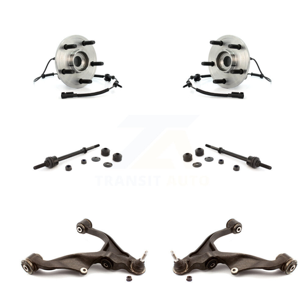 Hub Bearing Lower Control Arm with Ball Joint Link Front Kit For Dodge Ram 1500