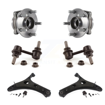 Hub Bearing Lower Control Arm with Ball Joint Link Front Kit For Subaru Forester
