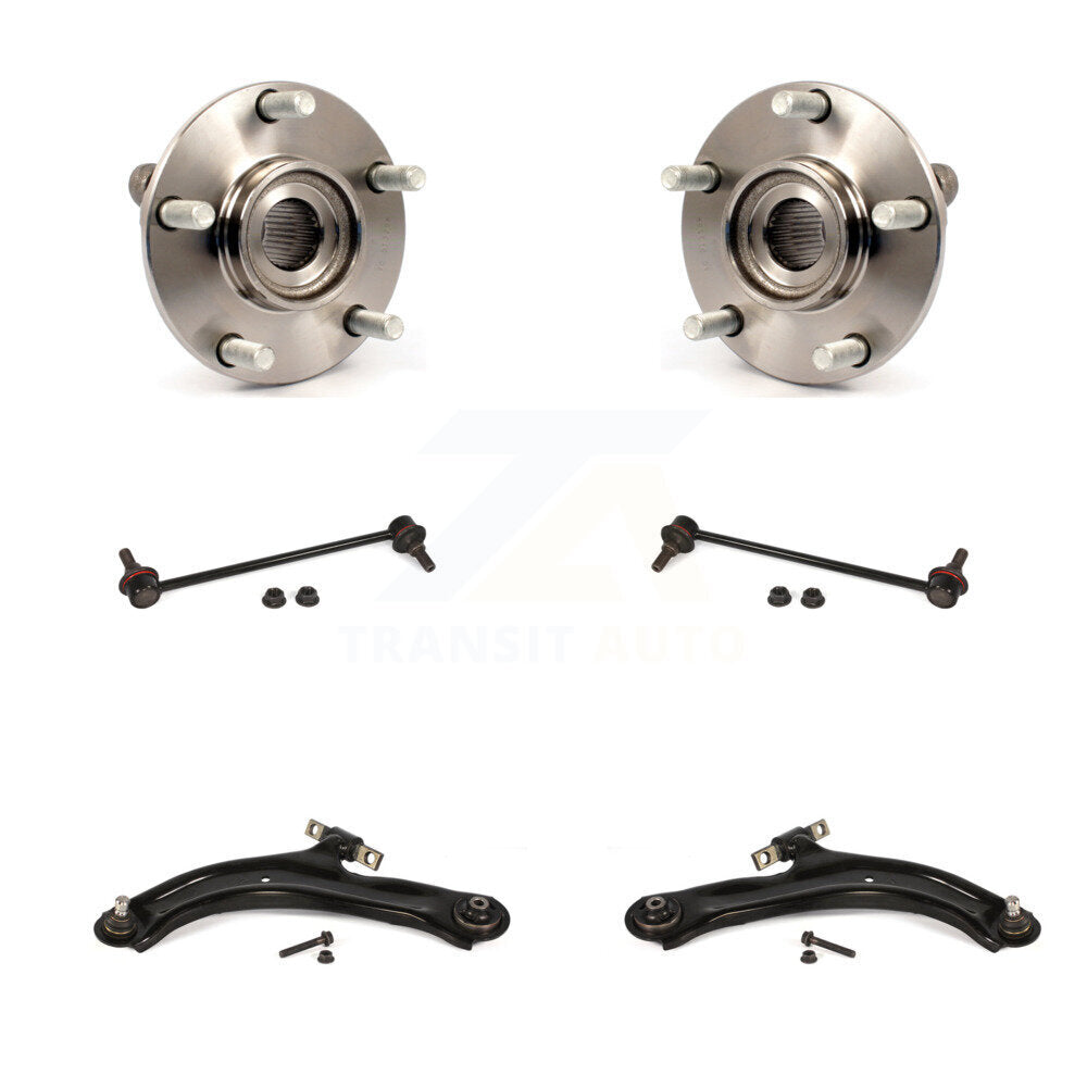 Hub Bearing Lower Control Arm & Link Front Kit For 2007-2012 Nissan Sentra 2.5L