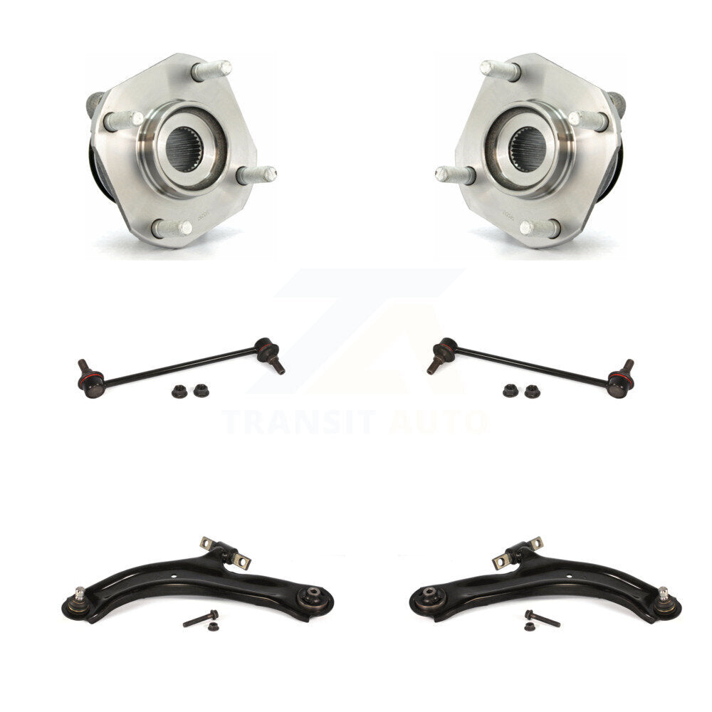 Hub Bearing Lower Control Arm & Link Front Kit For 2007-2012 Nissan Sentra 2.0L