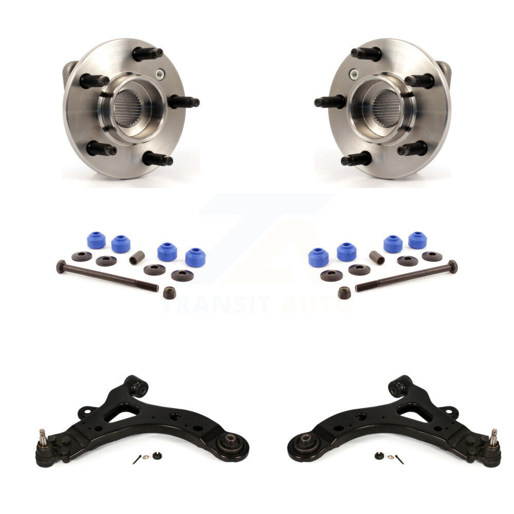 Hub Bearing Lower Control Arm Link Front Kit For Buick Rendezvous Pontiac Aztek