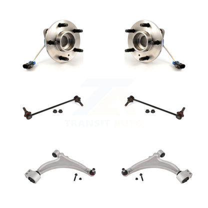 Hub Bearing Lower Control Arm with Ball Joint & Link Front Kit For Buick Allure