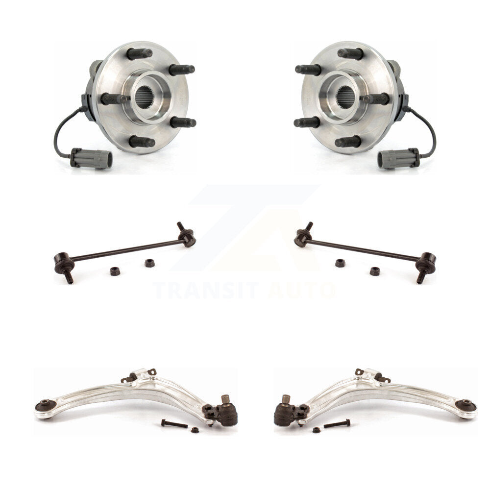 Hub Bearing Lower Control Arm with Ball Joint & Link Front Kit For Chevrolet HHR