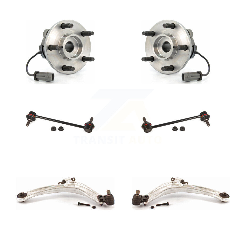 Hub Bearing Lower Control Arm with Ball Joint & Link Front Kit For Chevrolet HHR