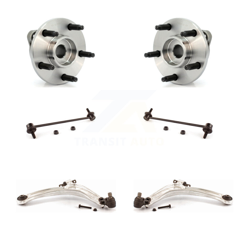 Hub Bearing Lower Control Arm Link Front Kit For 2006-2007 Chevrolet HHR Non-ABS