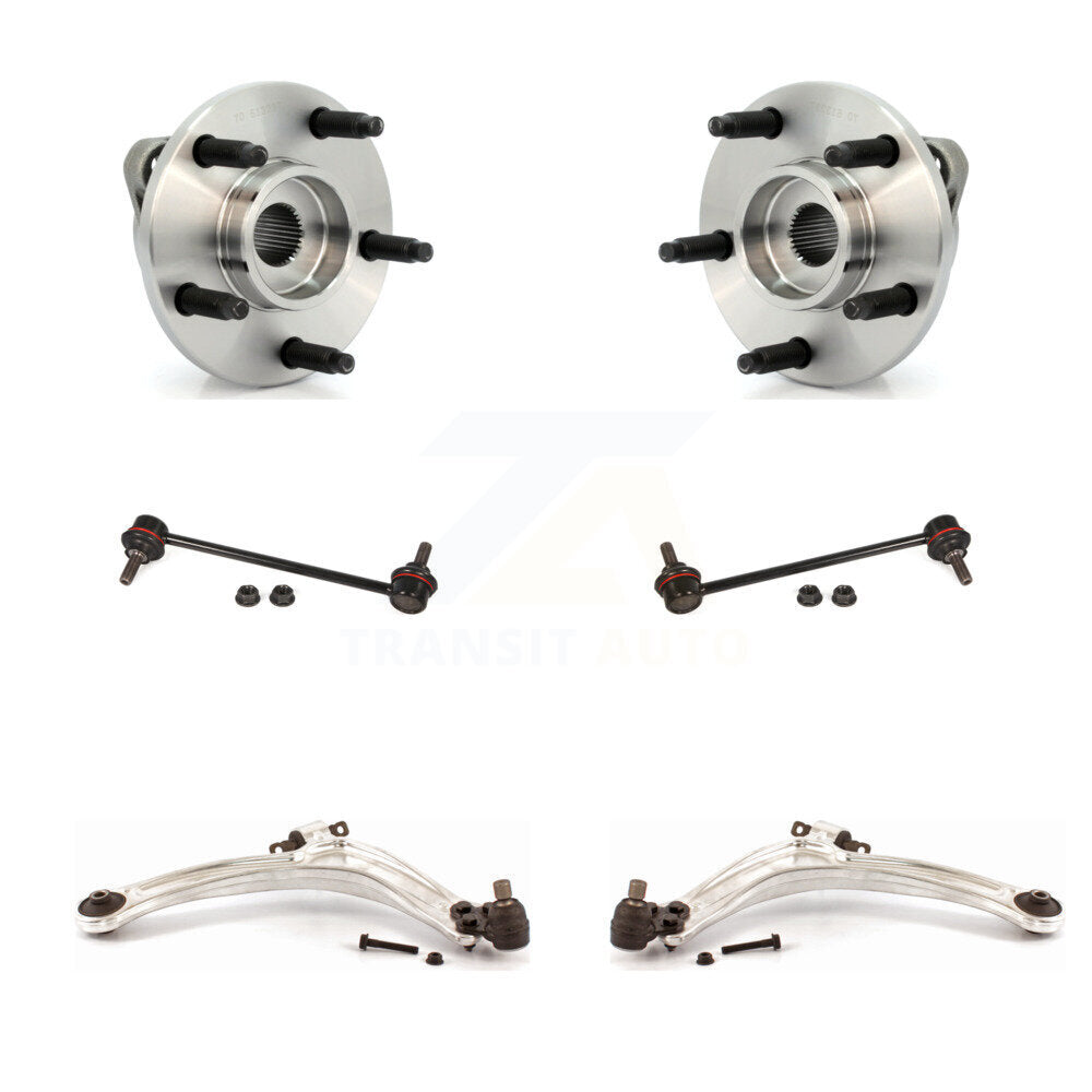 Hub Bearing Lower Control Arm Link Front Kit For 2006-2007 Chevrolet HHR Non-ABS