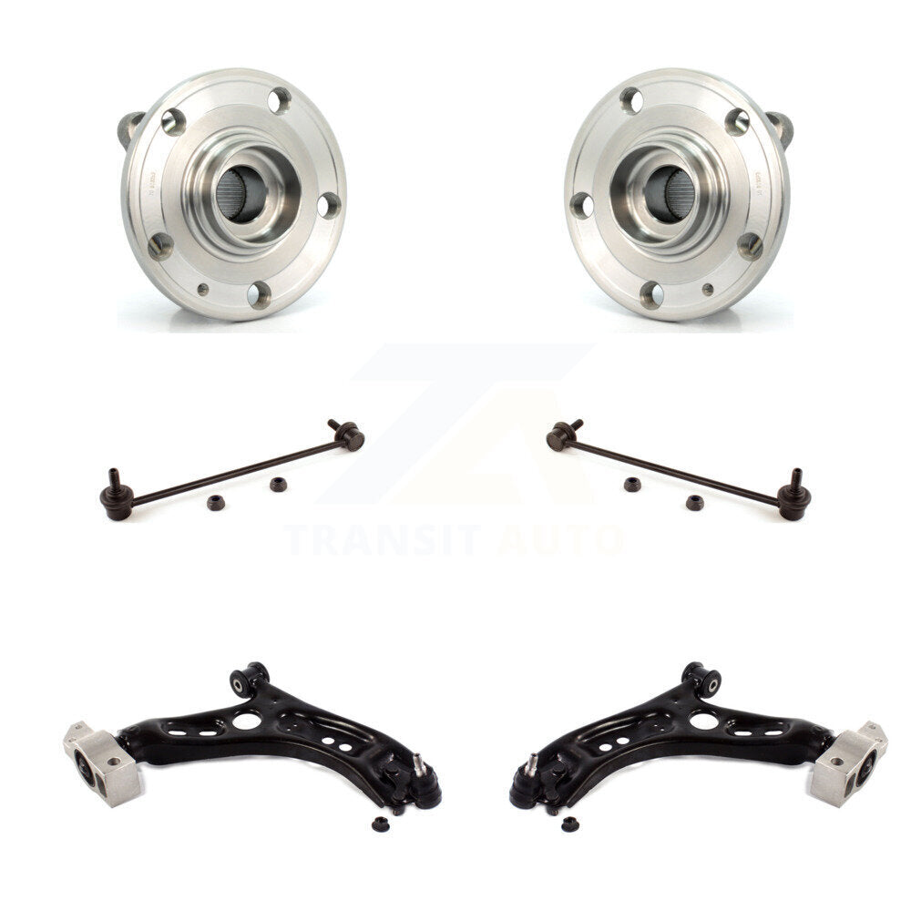 Hub Bearing Lower Control Arm & Link Front Kit For Volkswagen Tiguan CC Limited