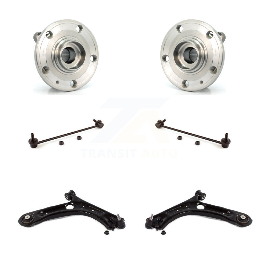 Bearing Lower Control Arm with Ball Joint & Link Front Kit For Volkswagen Jetta