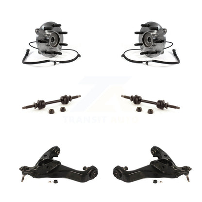 Hub Bearing Lower Control Arm & Link Front Kit For Ford F-150 With 7 Lug Wheels