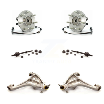 Hub Bearing Lower Control Arm Link Front Kit For Ford F-150 Lincoln Mark LT 4WD