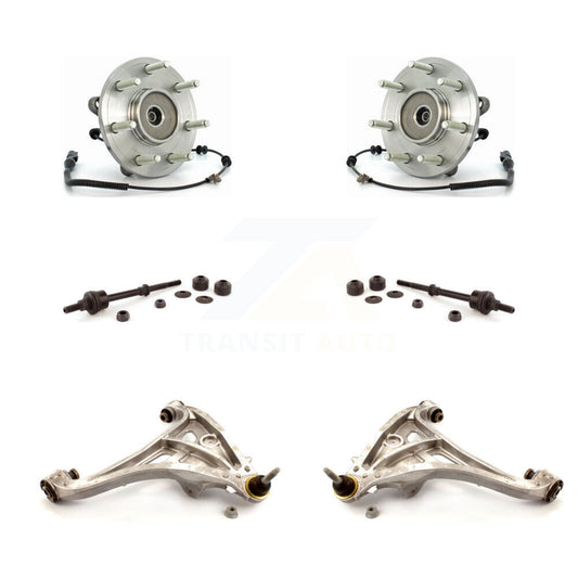 Hub Bearing Lower Control Arm Link Front Kit For Ford F-150 Lincoln Mark LT 4WD