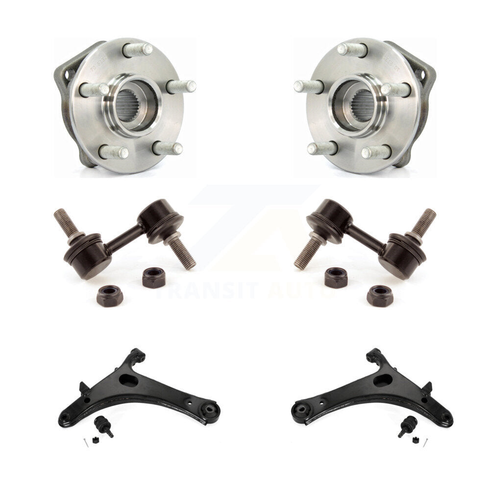 Hub Bearing Lower Control Arm with Ball Joint Link Front Kit For Subaru Impreza
