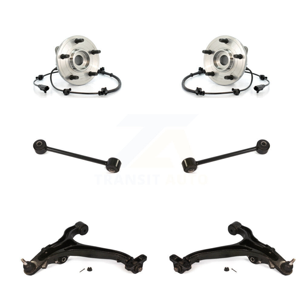 Hub Bearing Lower Control Arm & Link Front Kit For Jeep Grand Cherokee Commander