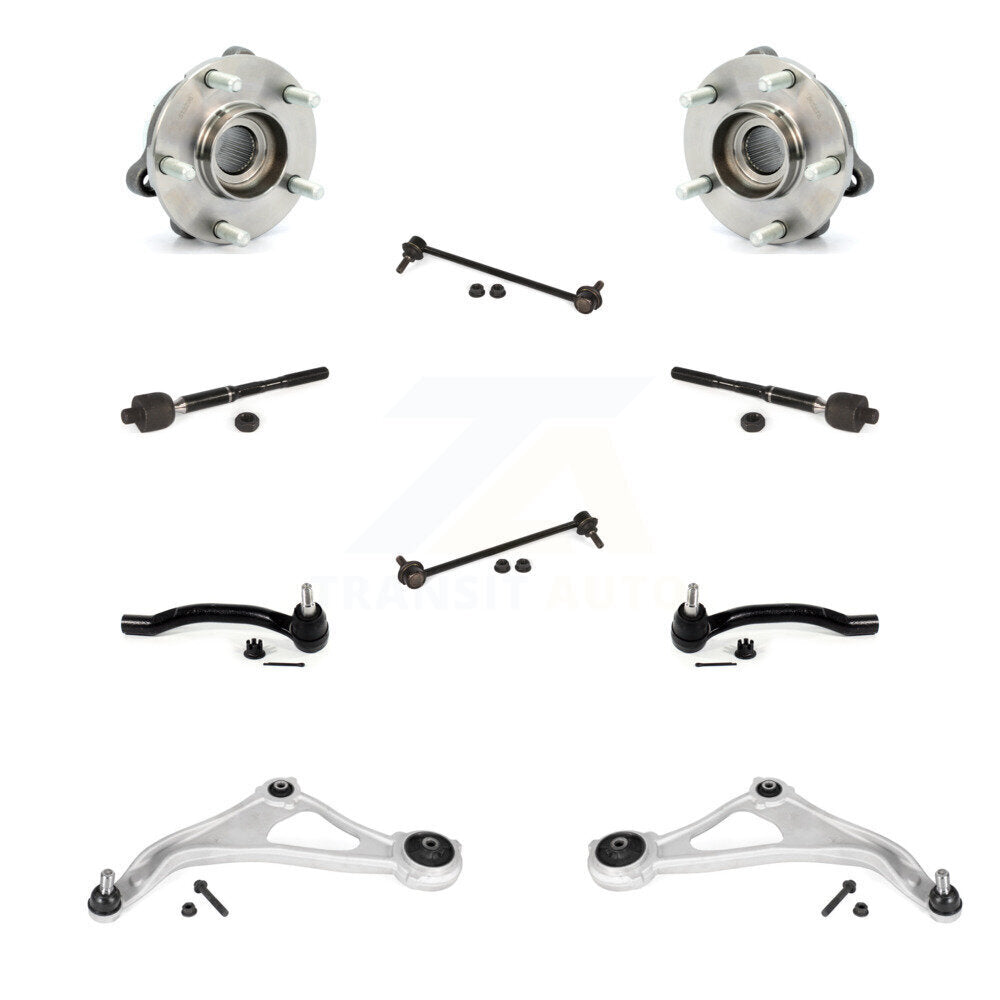 Bearing Lower Arm Outer Inner Tie Rod & Link Front Kit (10Pc) For Nissan Altima