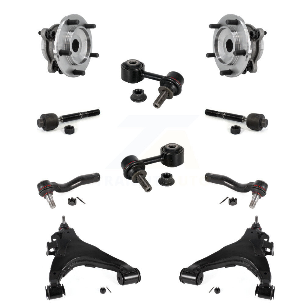 Bearing Lower Control Arm Outer Inner Tie Rod & Link Front Kit (10Pc) For Toyota