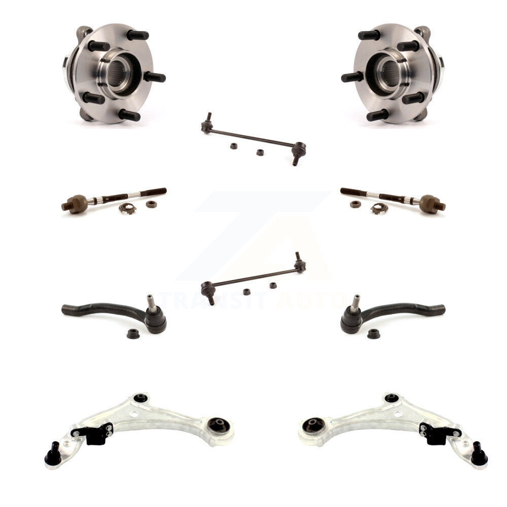 Bearing Lower Control Arm Outer Inner Tie Rod & Link Front Kit For Nissan Murano