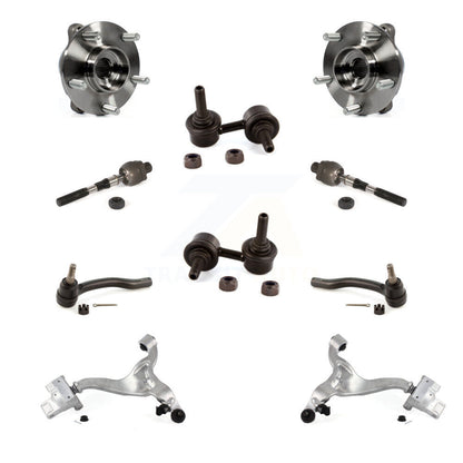 Bearing Lower Control Arm Outer Inner Tie Rod Link Front Kit (10Pc) For INFINITI