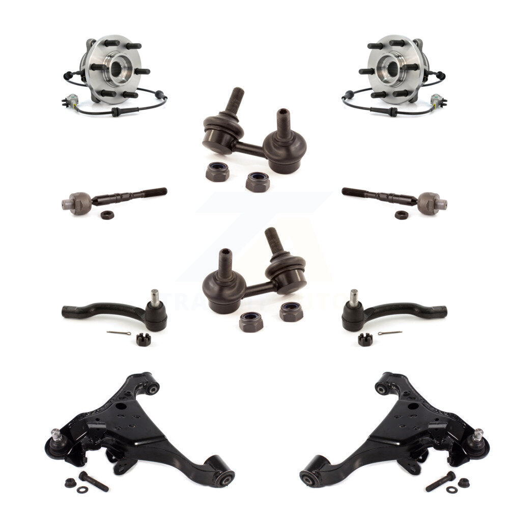Bearing Lower Control Arm Outer Inner Tie Rod & Link Front Kit (10Pc) For Nissan