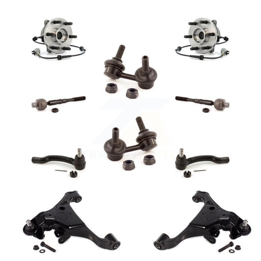 Bearing Lower Control Arm Outer Inner Tie Rod & Link Front Kit (10Pc) For Nissan