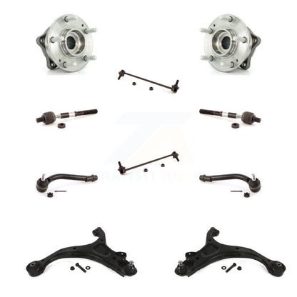 Bearing Lower Control Arm Outer Inner Tie Rod Link Front Kit (10Pc) For Hyundai