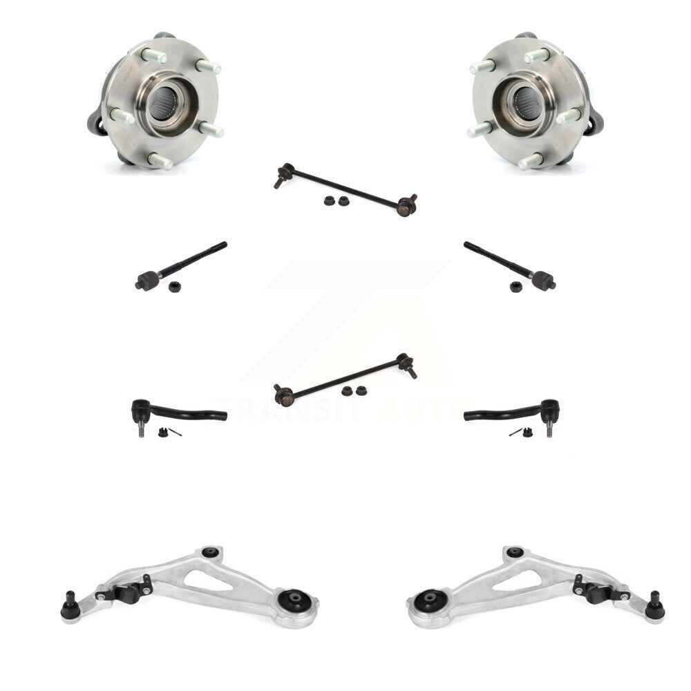 Bearing Lower Arm Outer Inner Tie Rod Link Front Kit (10Pc) For Nissan INFINITI