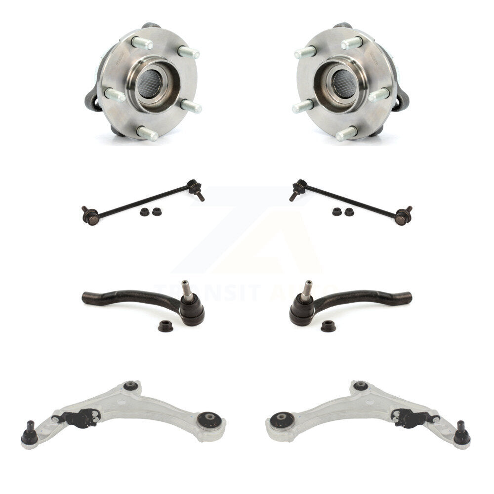 Bearing Lower Arm Outer Tie Rod Link Front Kit (8Pc) For 2009-2014 Nissan Maxima