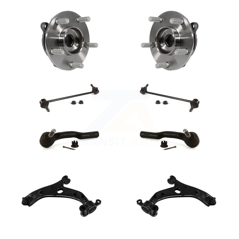 Bearing Lower Control Arm Outer Tie Rod & Link Front Kit (8Pc) For Mazda 3 Sport