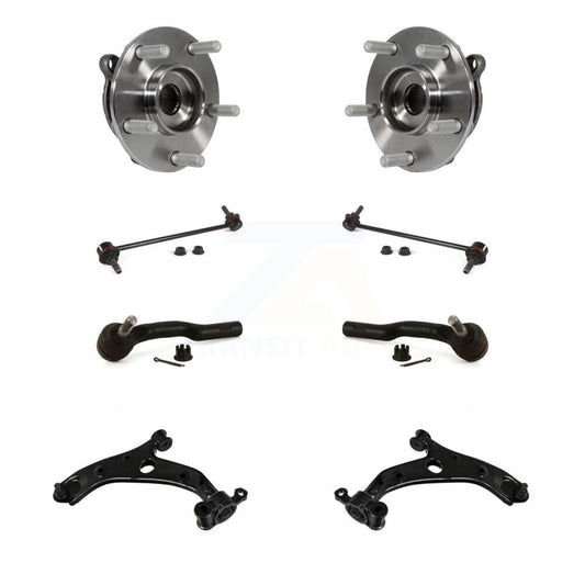 Bearing Lower Control Arm Outer Tie Rod & Link Front Kit (8Pc) For Mazda 3 Sport
