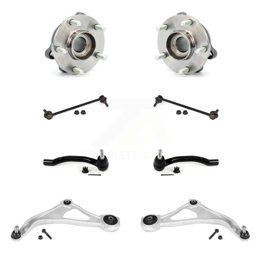 Bearing Lower Arm Outer Tie Rod & Link Front Kit (8Pc) For Nissan Altima Maxima