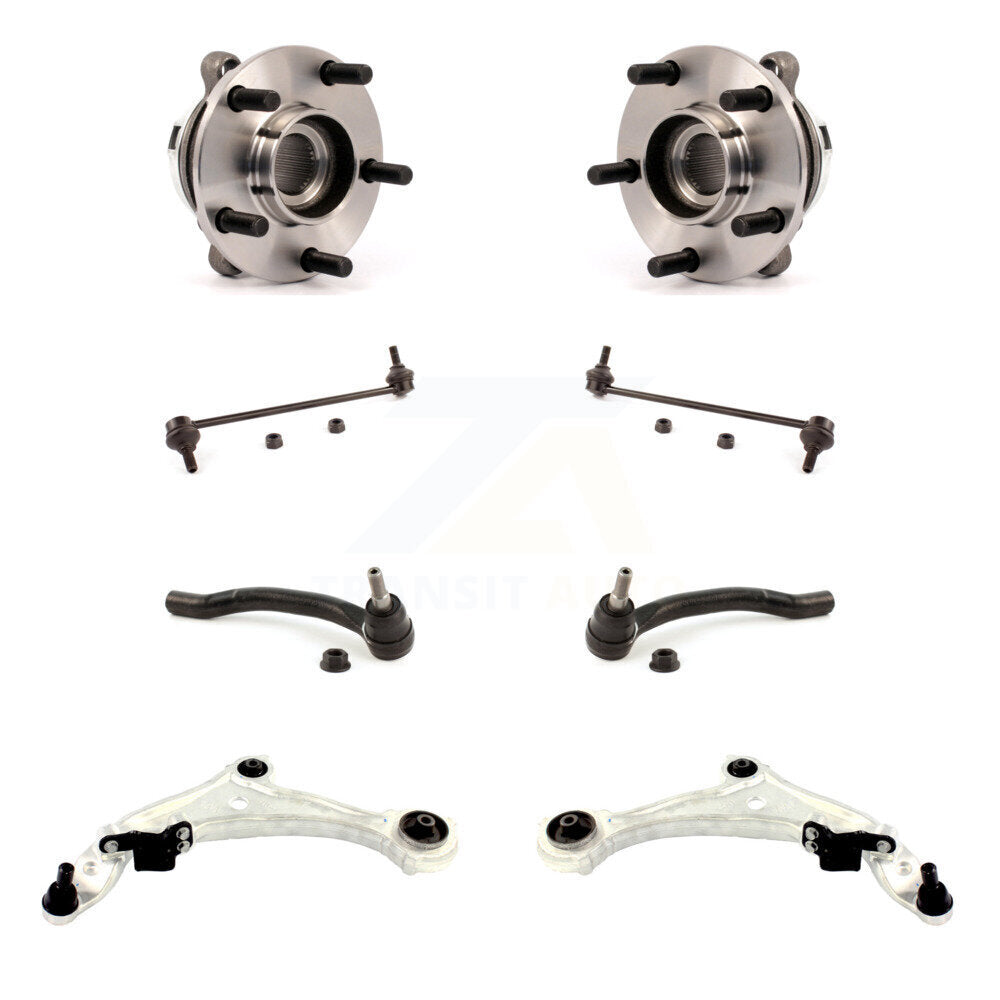 Bearing Lower Control Arm Outer Tie Rod & Link Front Kit (8Pc) For Nissan Murano