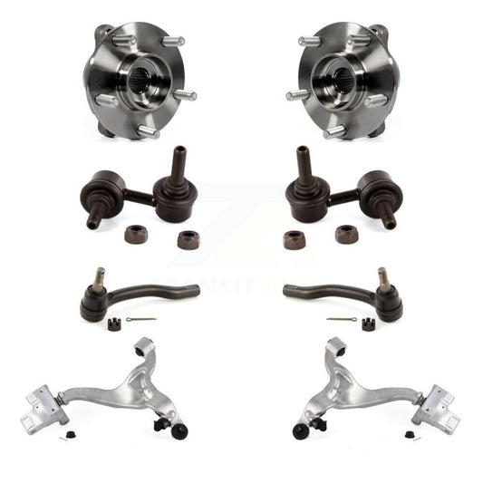 Bearing Lower Control Arm Outer Tie Rod & Link Front Kit (8Pc) For INFINITI G37