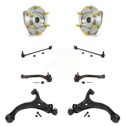 Hub Bearing Lower Control Arm Outer Tie Rod Link Front Kit (8Pc) For Kia Sedona
