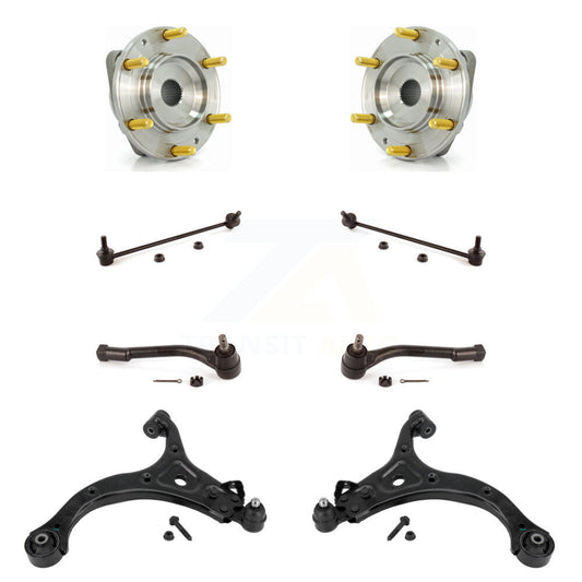 Hub Bearing Lower Control Arm Outer Tie Rod Link Front Kit (8Pc) For Kia Sedona