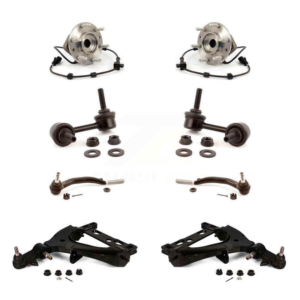 Bearing Lower Control Arm Outer Tie Rod & Link Front Kit (8Pc) For GMC Chevrolet