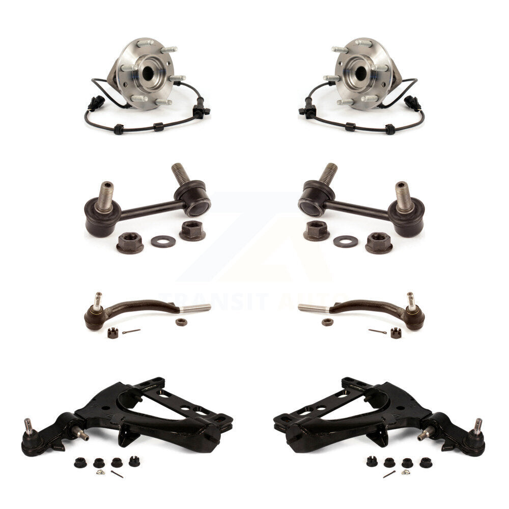 Bearing Lower Control Arm Outer Tie Rod & Link Front Kit (8Pc) For GMC Chevrolet
