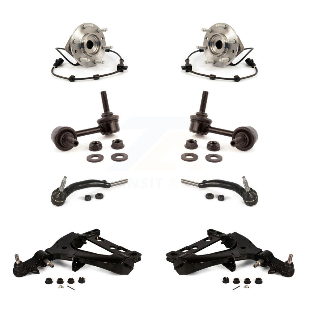 Bearing Lower Control Arm Outer Tie Rod & Link Front Kit (8Pc) For GMC Envoy XL