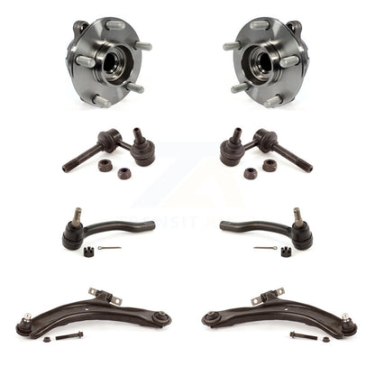 Hub Bearing Lower Control Arm Outer Tie Rod Link Front Kit (8Pc) For Nissan 370Z