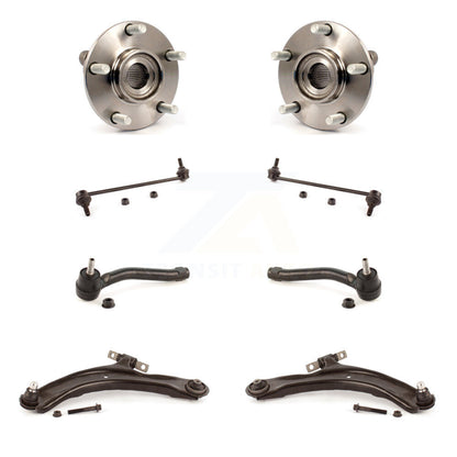 Hub Bearing Lower Arm Outer Tie Rod Link Front Kit (8Pc) For Nissan Rogue Select