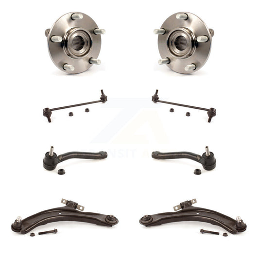 Hub Bearing Lower Arm Outer Tie Rod Link Front Kit (8Pc) For Nissan Rogue Select
