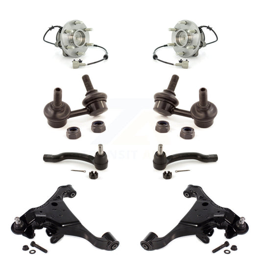 Bearing Lower Control Arm Outer Tie Rod Link Front Kit (8Pc) For Nissan Frontier